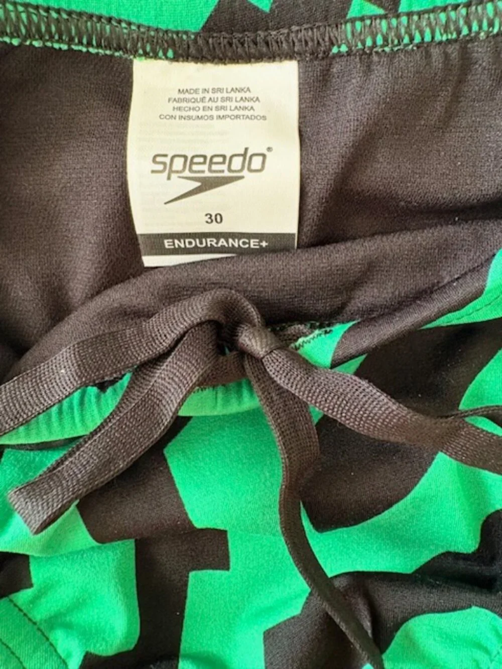 Speedo Vortex Maze Brief Boys 30 Competitive Swimwear Black Green Endurance+ NEW - Picture 3 of 8